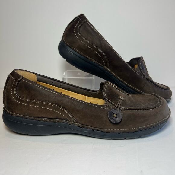 Unstructured By Clarks Slip-On Loafer Shoe Size 7.5 Brown Suede Leather Un.Loop - Picture 13 of 13